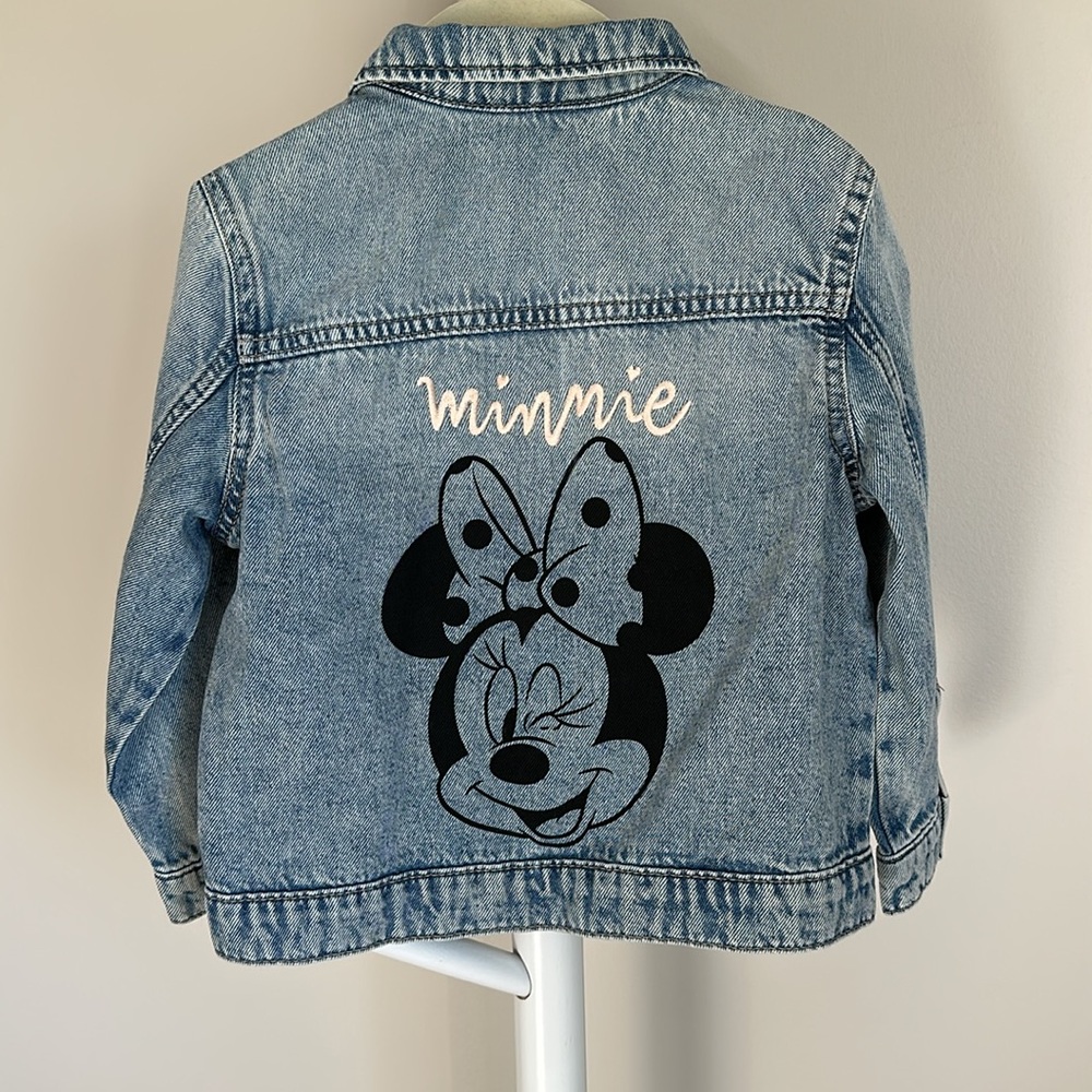 H&M x Disney Minnie Mouse Denim Jean Jacket 4T
